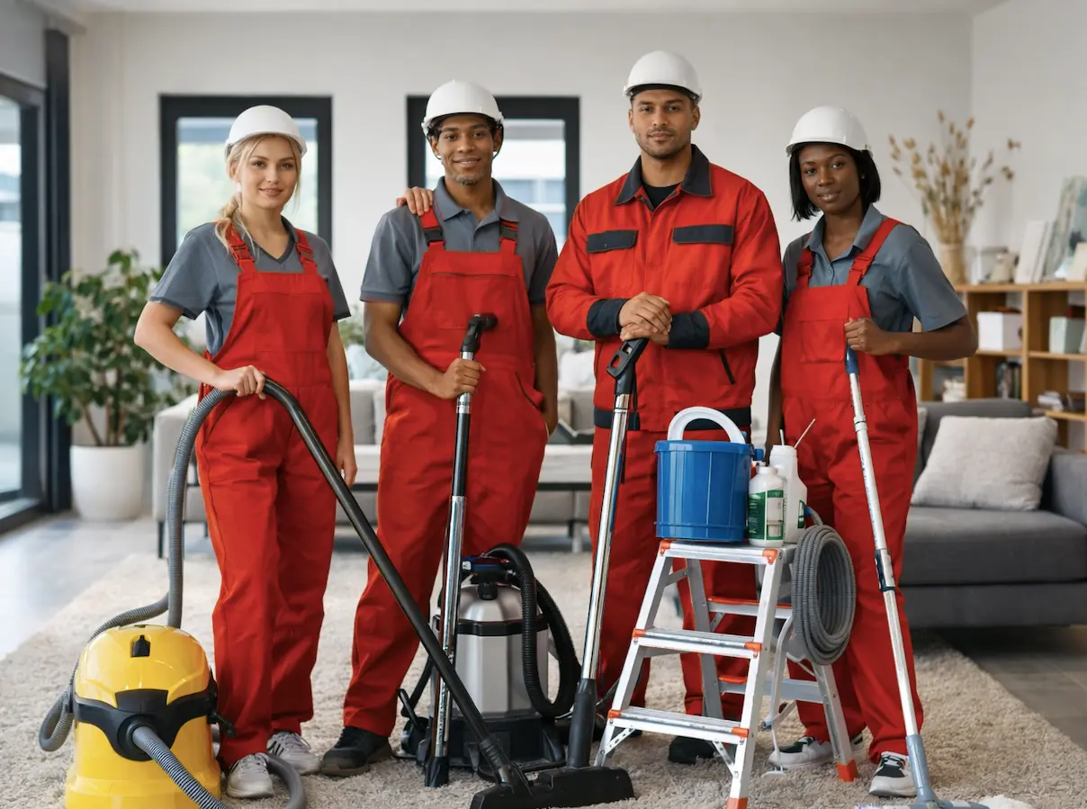 Equipo profesional de ASERVIASEO - personal de limpieza capacitado en Bogotá